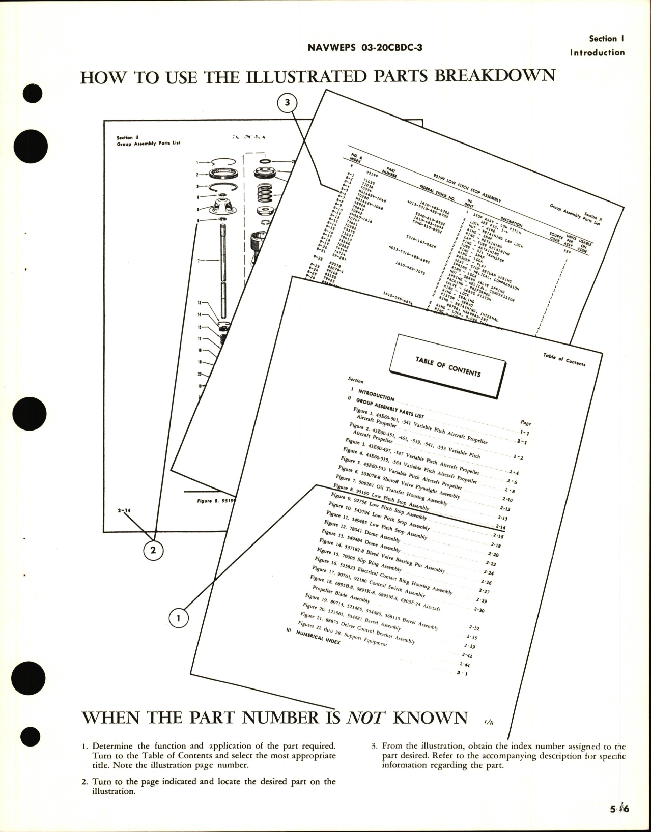 Sample page 9 from AirCorps Library document: Illustrated Parts Breakdown for Variable Pitch Aircraft Propeller Models 24260-303, 24260-313 & Brush Pad Bracket Assembly Nos. 88827 & 88842