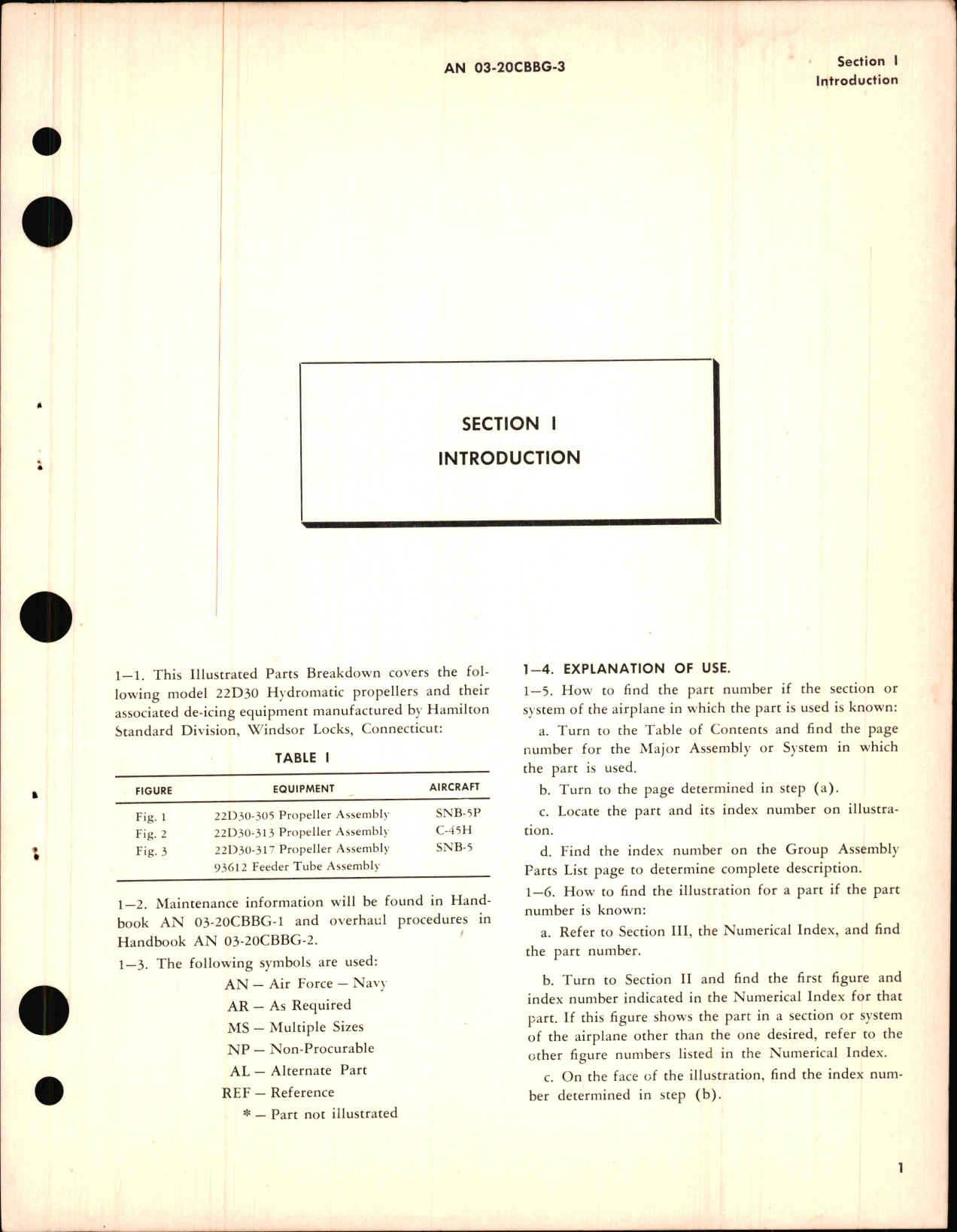 Sample page 5 from AirCorps Library document: Parts Catalog for Propeller Assembly Models 22D30-305, 22D30-313, 22D30-317