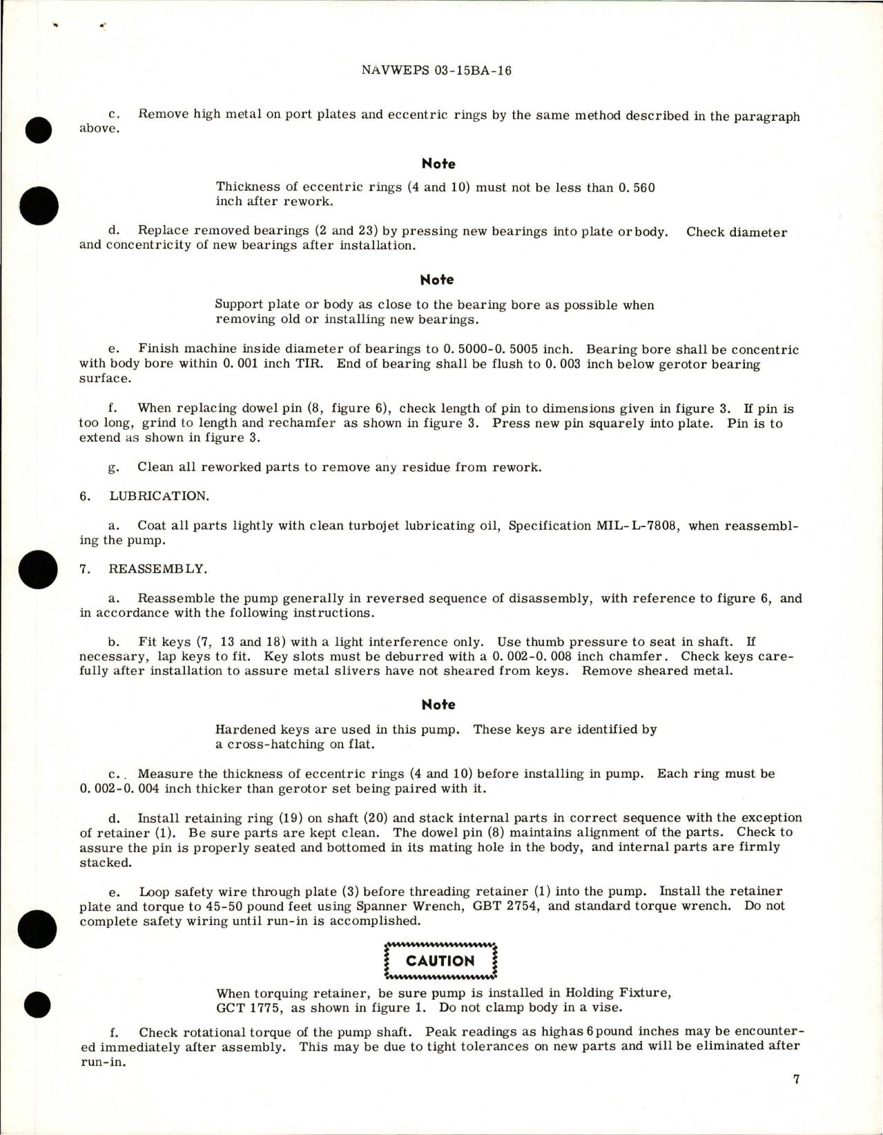 Sample page 7 from AirCorps Library document: Overhaul Instructions with Parts for Transfer Gear Case Scavenge Pump - Models GD-279 and GD-279-1