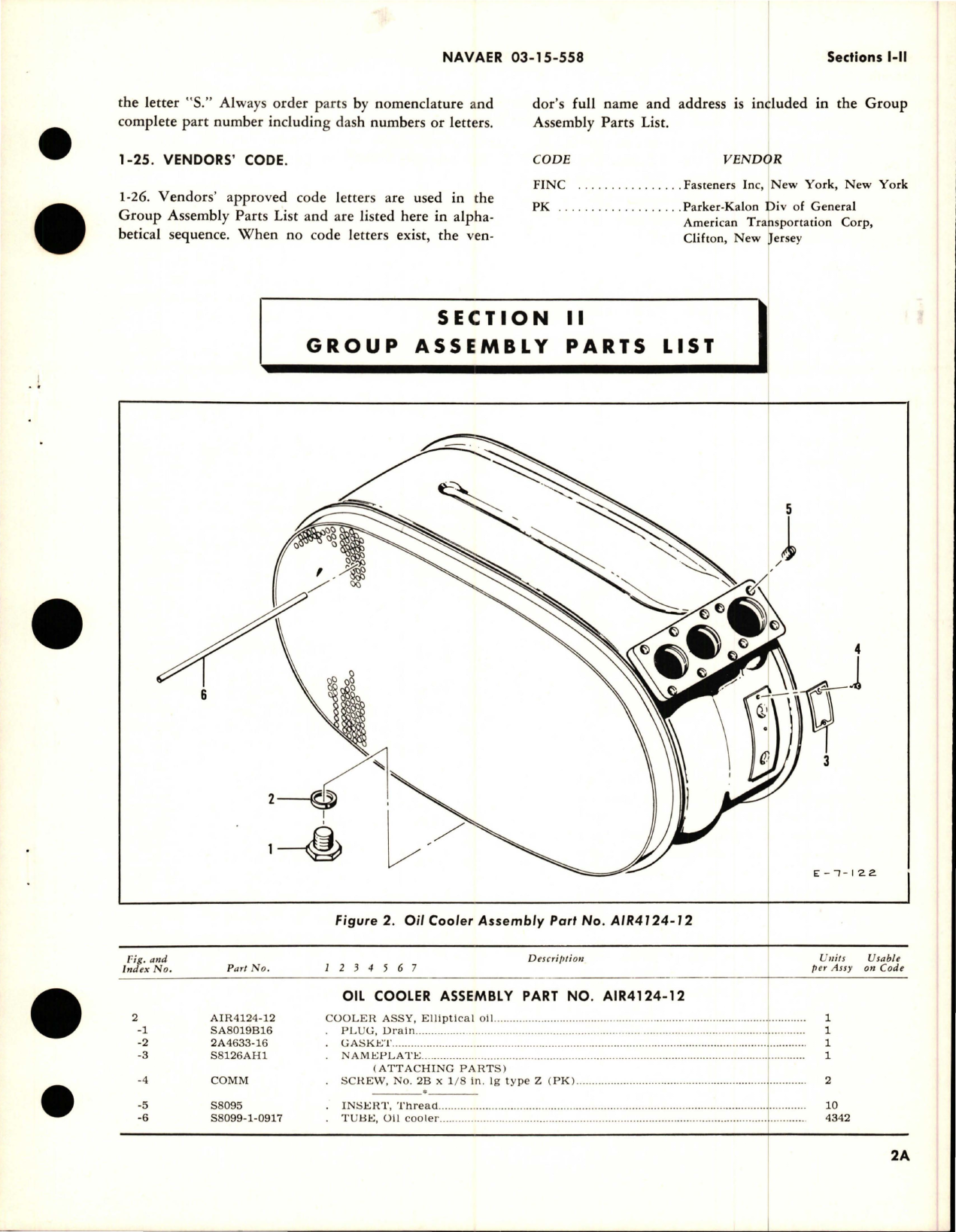 Sample page 5 from AirCorps Library document: Illustrated Parts Breakdown for Oil Coolers