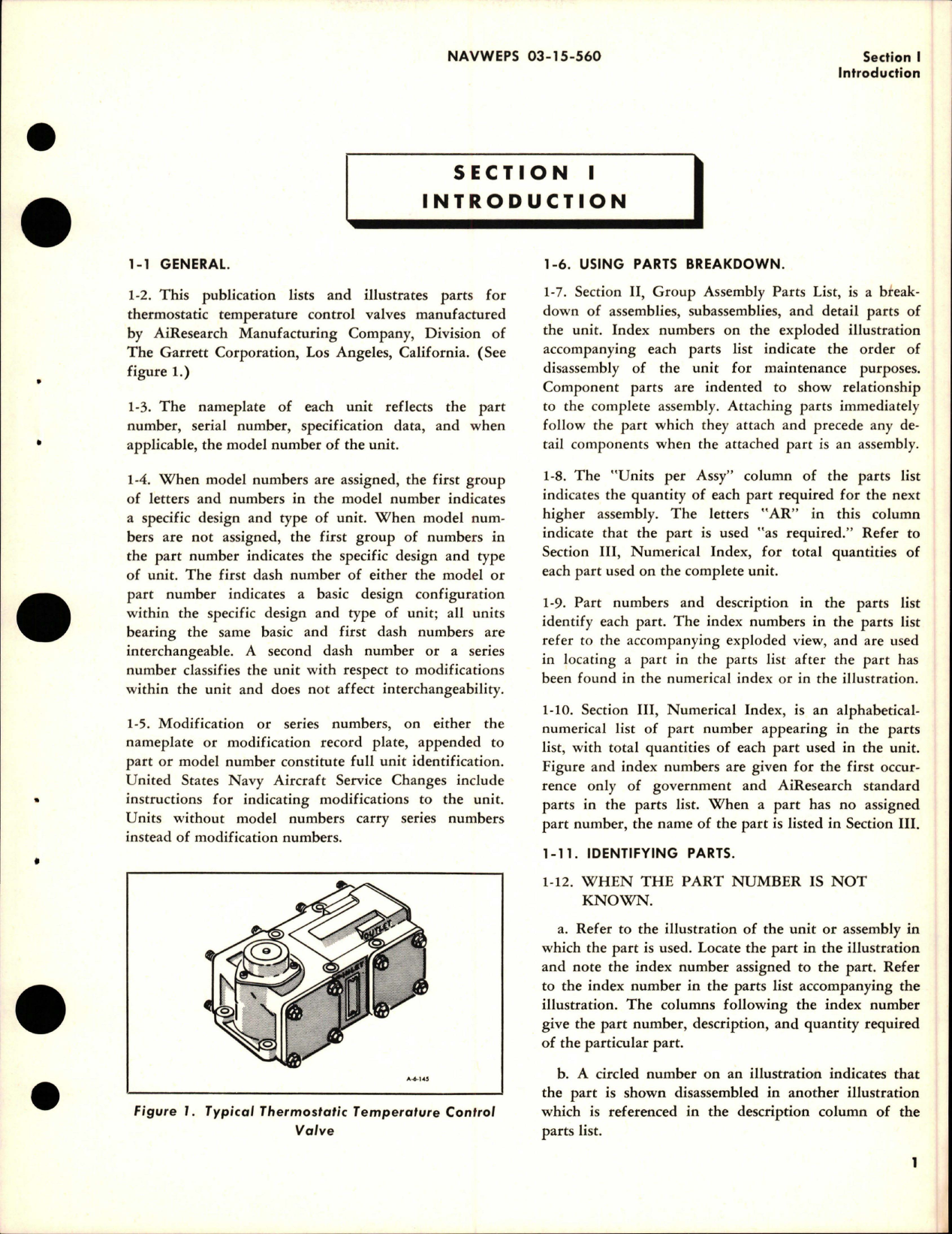 Sample page 5 from AirCorps Library document: Parts Breakdown for Thermostatic Temperature Control Valves