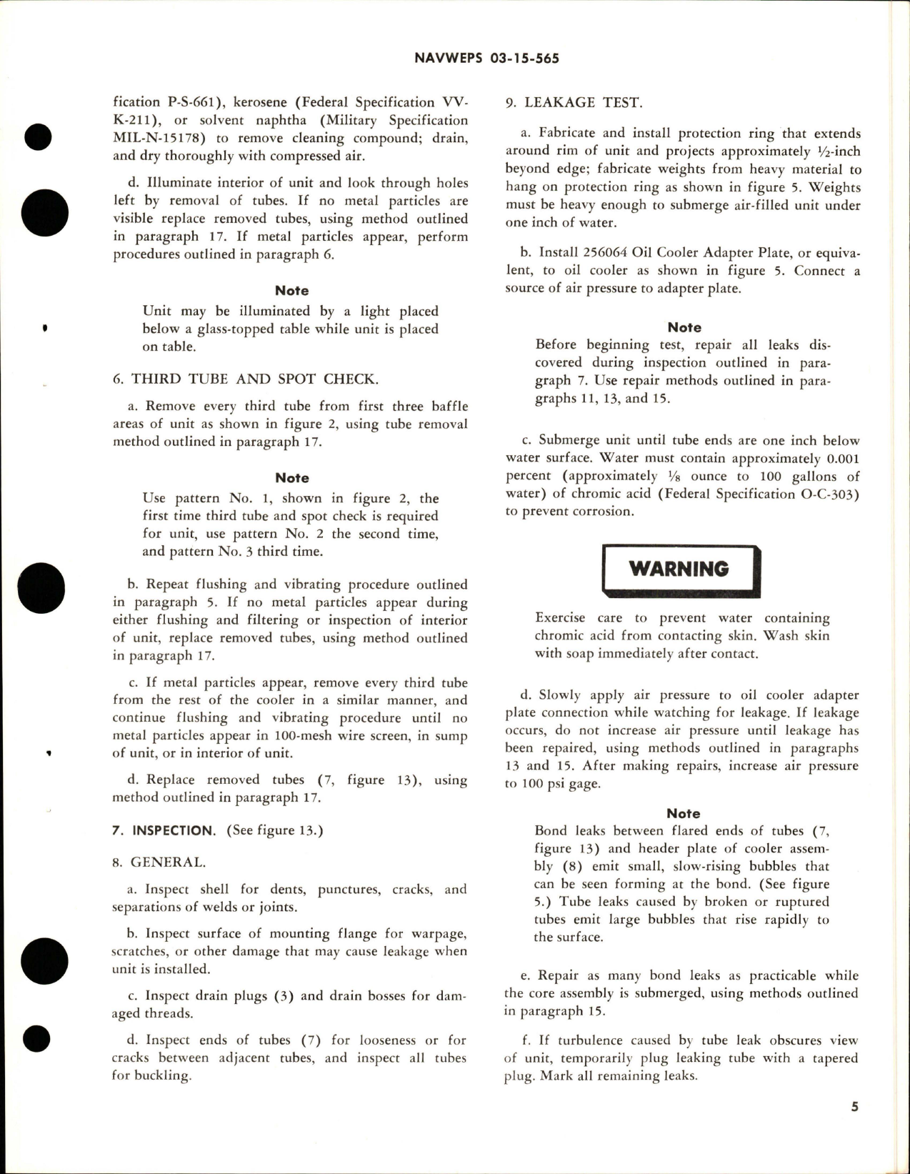 Sample page 7 from AirCorps Library document: Overhaul Instructions with Parts Breakdown for Elliptical Aluminum Oil Coolers - Parts 86354 and 86354-7 