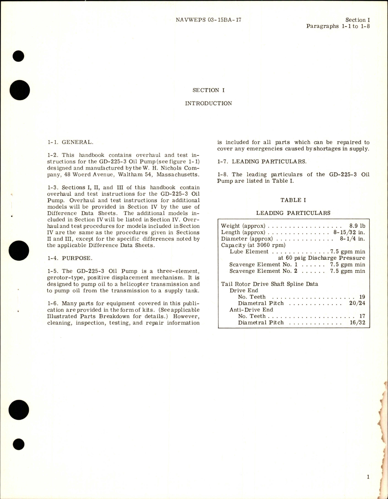 Sample page 5 from AirCorps Library document: Overhaul Instructions for Oil Pump - Part GD-225-3