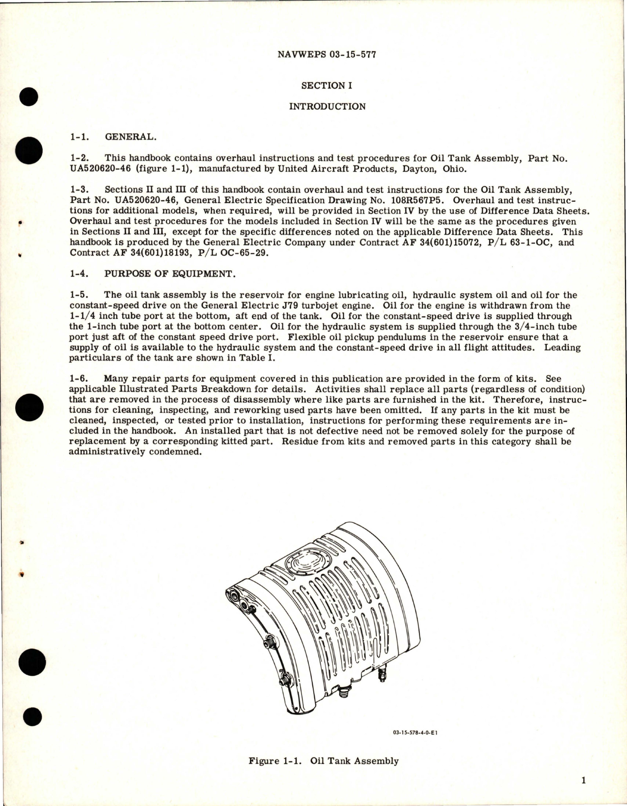 Sample page 5 from AirCorps Library document: Overhaul Instructions for Oil Tank Assembly