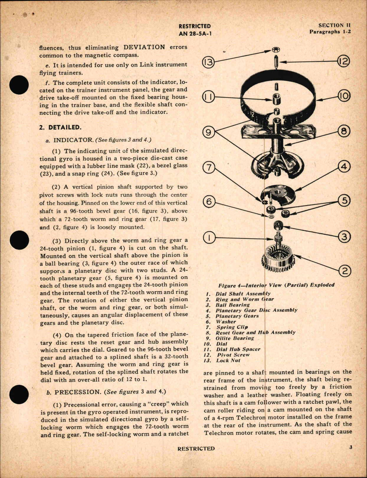 Sample page 7 from AirCorps Library document: Instructions with Parts Catalog for Simulated Directional Gyro