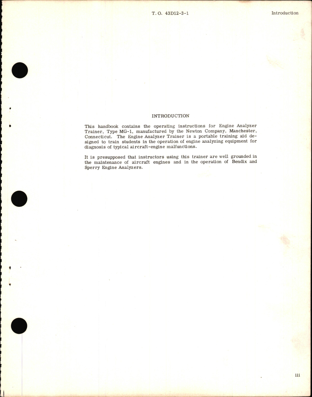 Sample page 5 from AirCorps Library document: Overhaul Instructions for Engine Analyzer Trainer Type MG-1