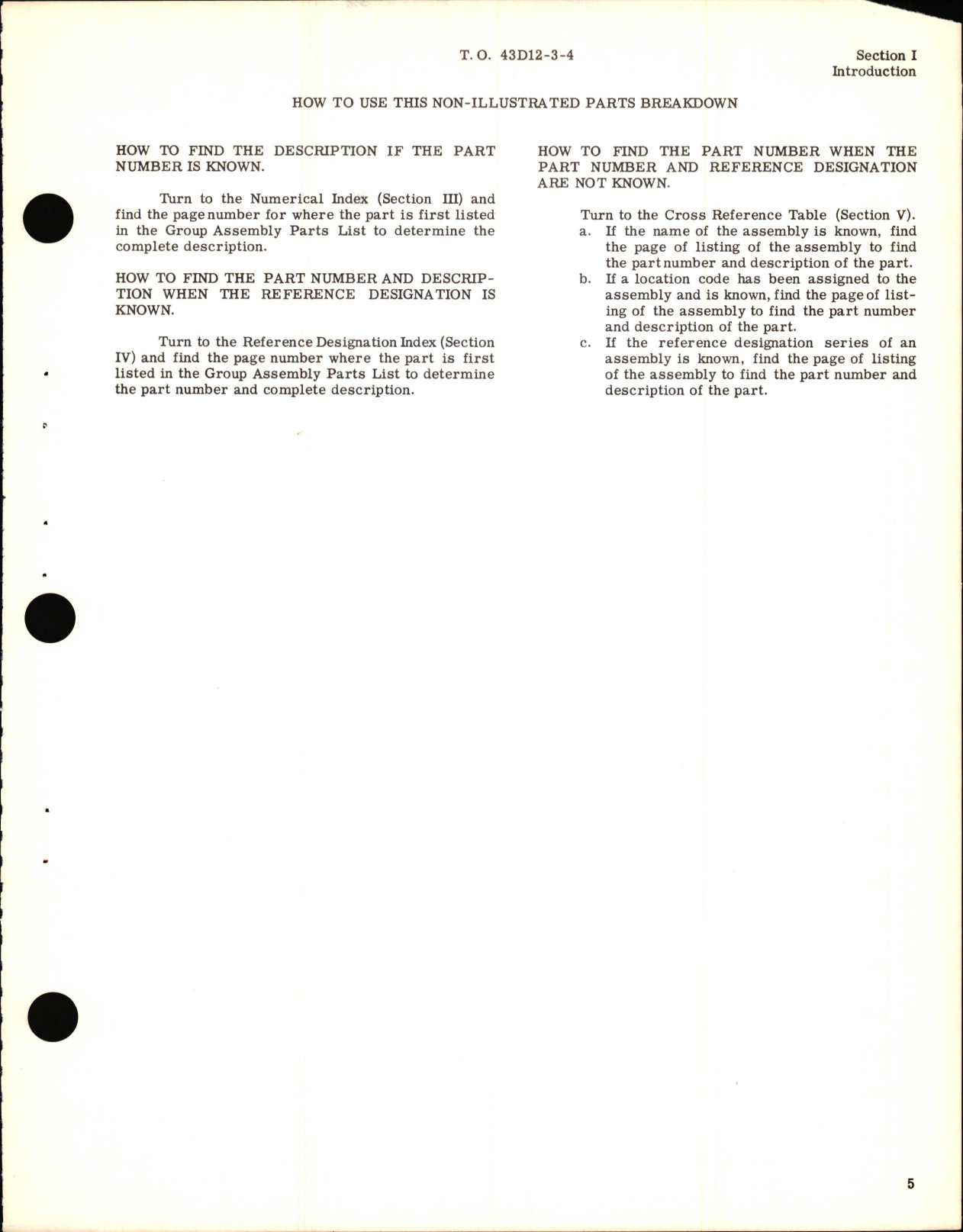 Sample page 9 from AirCorps Library document: Non-Illustrated Parts Breakdown for Engine Analyzer Trainer Type MG-1 PN 15300, 15600, 15800
