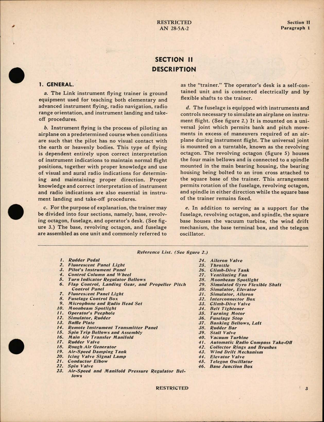 Sample page 9 from AirCorps Library document: Overhaul Instructions for Instrument Flying Trainer Type AN-2550-1