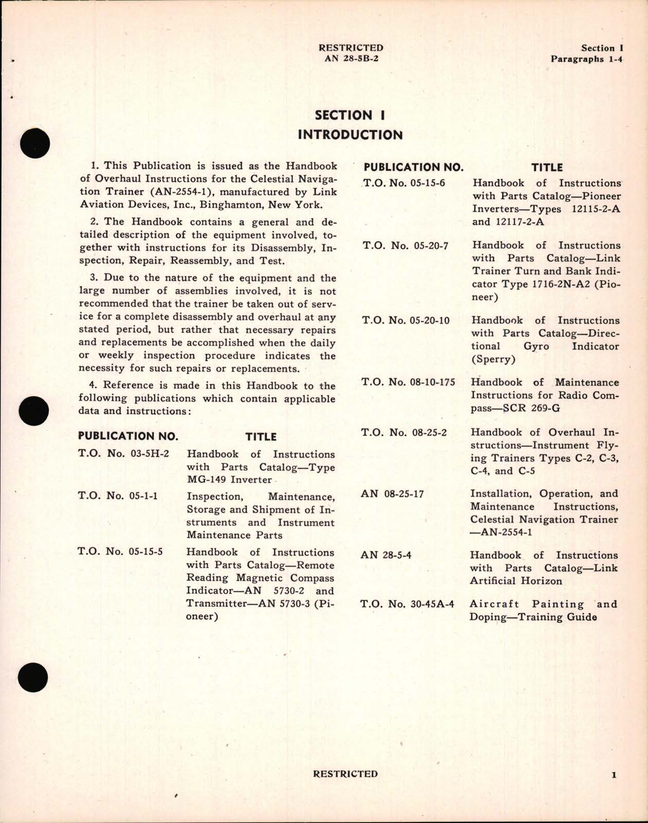 Sample page 7 from AirCorps Library document: Overhaul Instructions for Celestial Navigation Trainer AN-2554-1