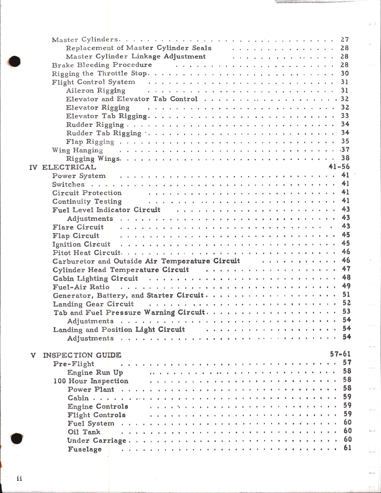 Sample page 6 from AirCorps Library document: Beechcraft Model G17S Maintenance Manual