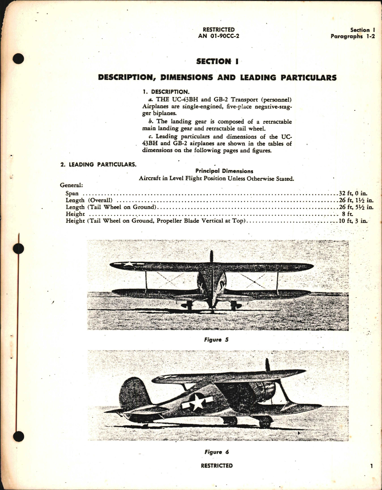 Sample page 5 from AirCorps Library document: Erection and Maintenance Instructions for UC-43, GB-2, and D17S