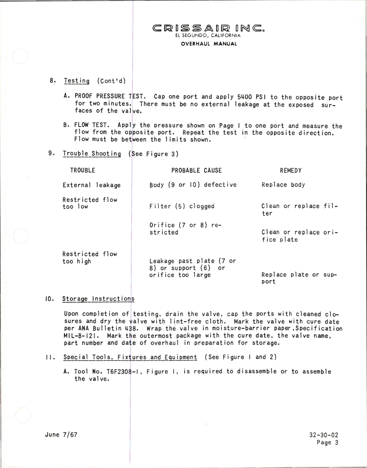 Sample page 5 from AirCorps Library document: Overhaul Manual for Cartridge Type Two-Way Hydraulic Filtered Restrictor Valve