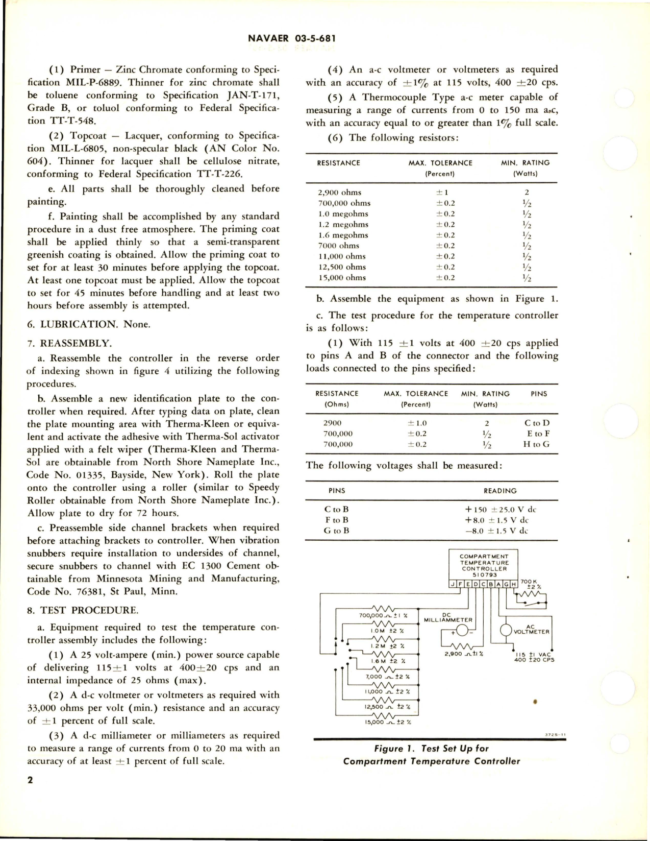 Sample page 2 from AirCorps Library document: Overhaul Instructions with Parts Breakdown for Compartment Temperature Controller Part No. 510793