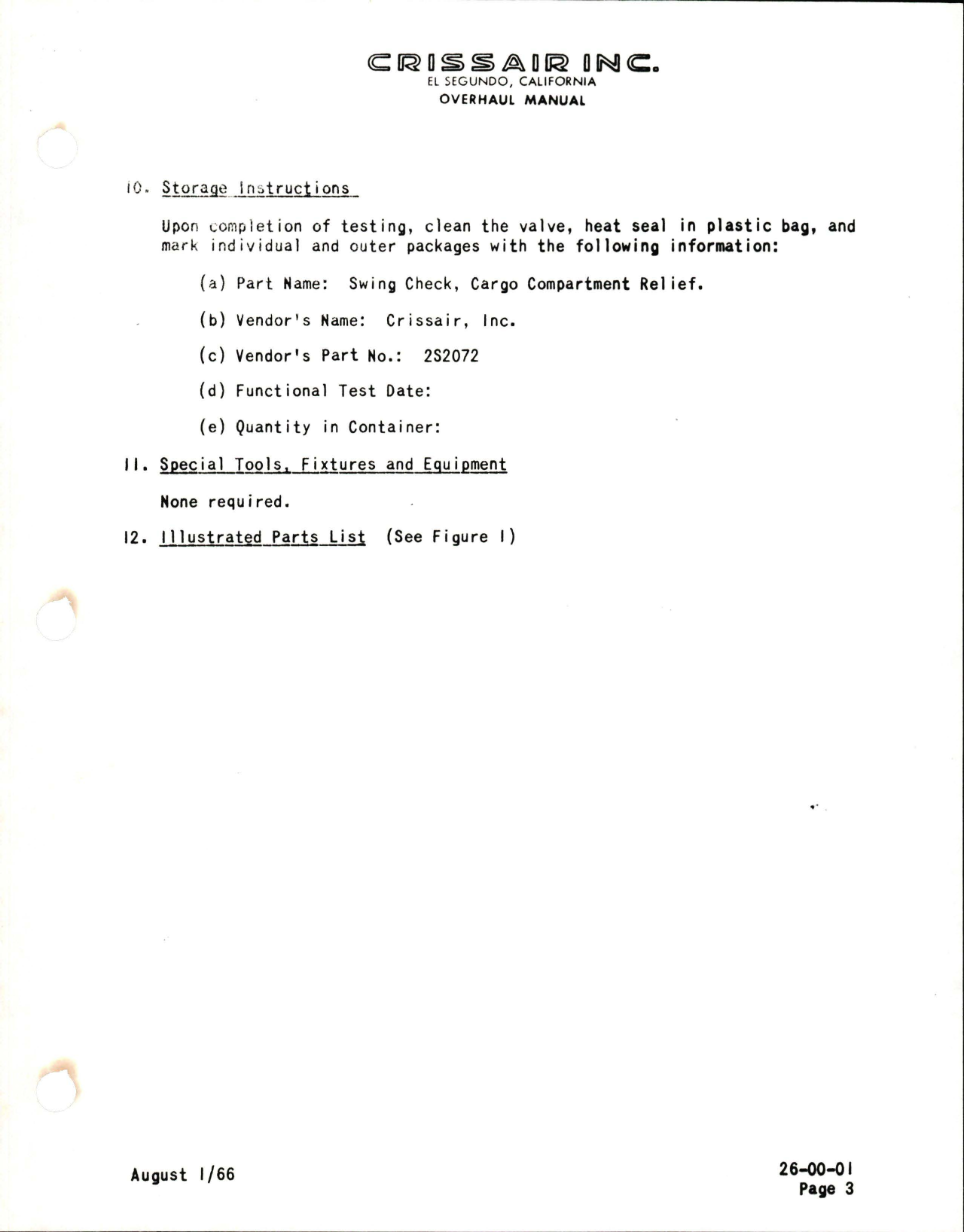 Sample page 5 from AirCorps Library document: Overhaul Manual for Flange Mounted Swing Check Valve - Part 2S2072