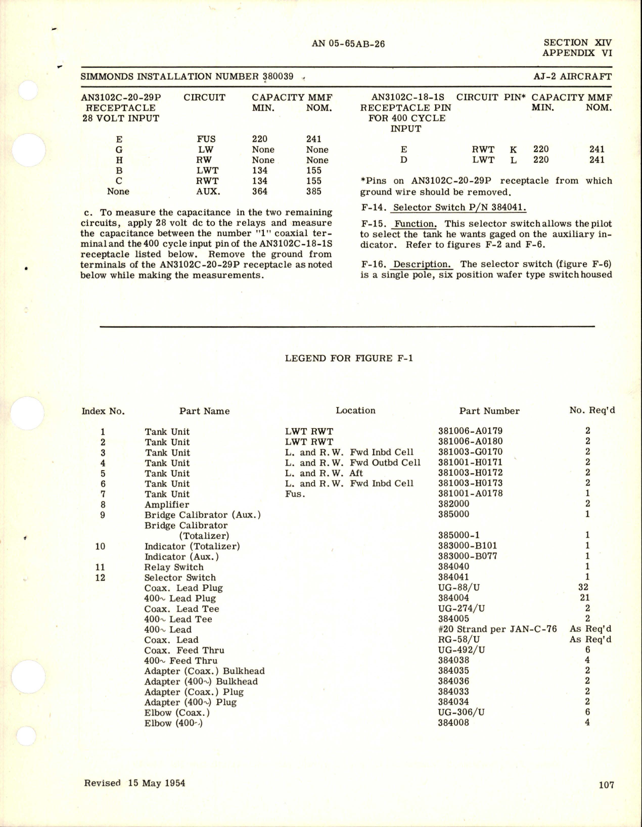 Sample page 9 from AirCorps Library document: Revision to Operation and Service Instructions for Capacitor Fuel Quantity Gage Systems