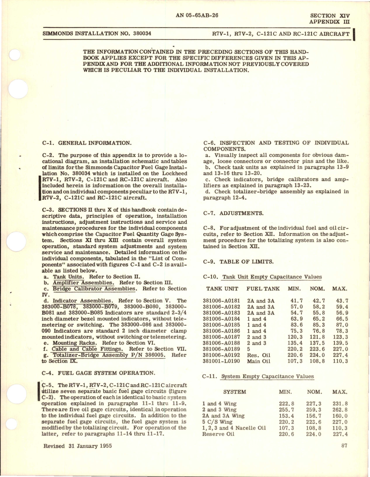 Sample page 5 from AirCorps Library document: Revision to Operation and Service Instructions for Capacitor Fuel Quantity Gage Systems