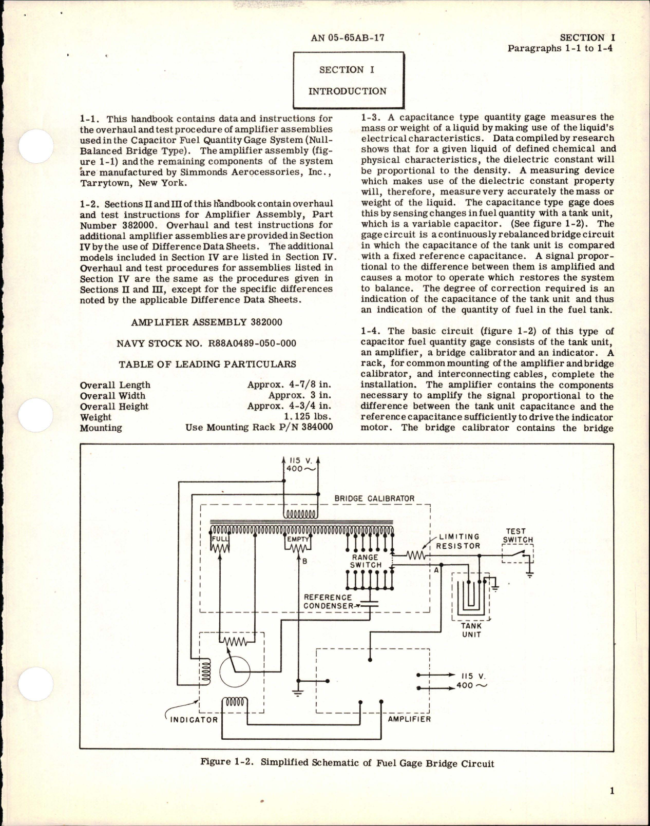 Sample page 5 from AirCorps Library document: Overhaul Instructions for Capacitor Fuel Gage System Amplifier Assemblies - Parts 382000 and 382000-1