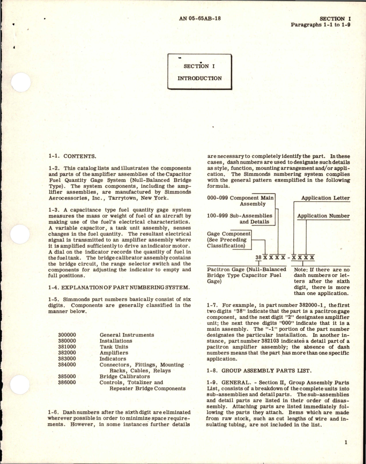 Sample page 7 from AirCorps Library document: Illustrated Parts Breakdown for Capacitor Fuel Gage System Amplifier Assemblies - Parts 382000 and 382000-1