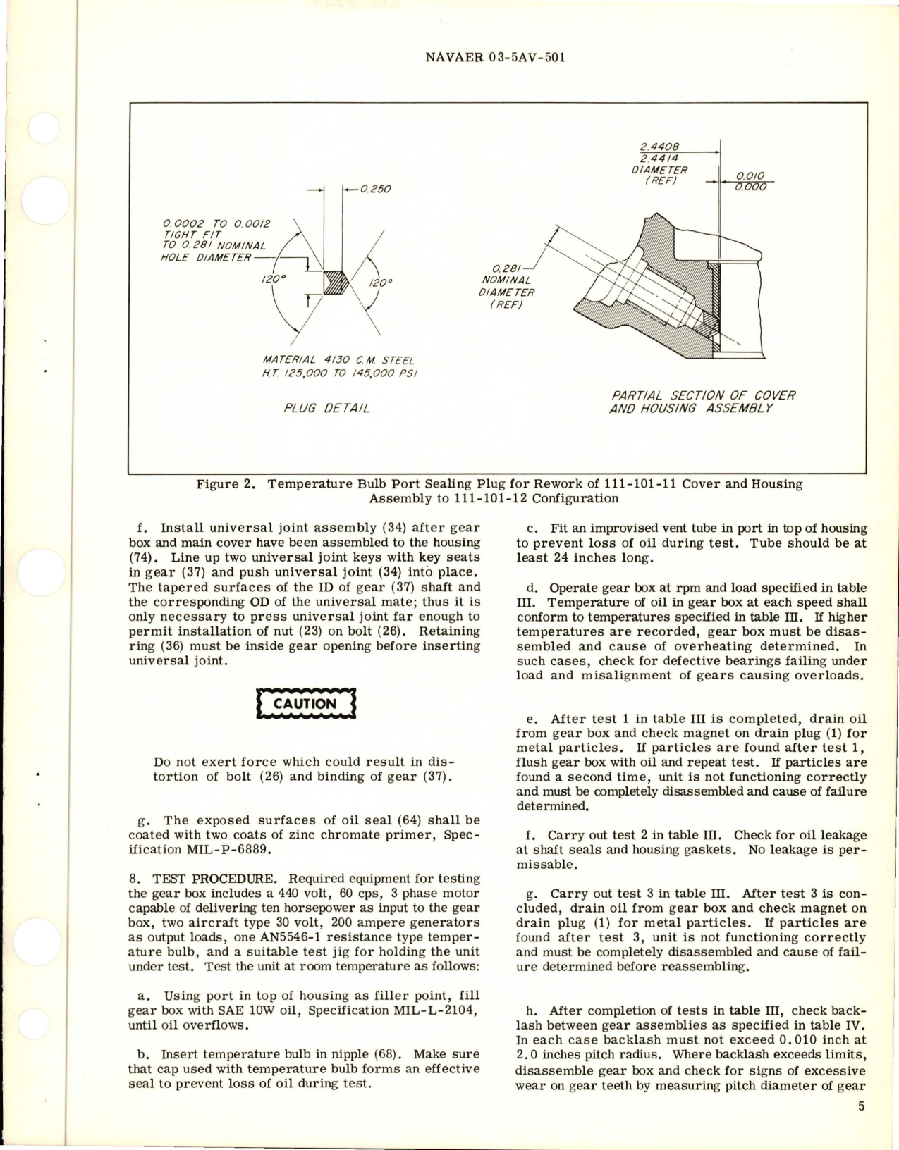 Sample page 5 from AirCorps Library document: Overhaul Instructions with Parts Breakdown for Generator and Alternator Drive Gear Box - Parts 111-100-11 and 111-100-112 