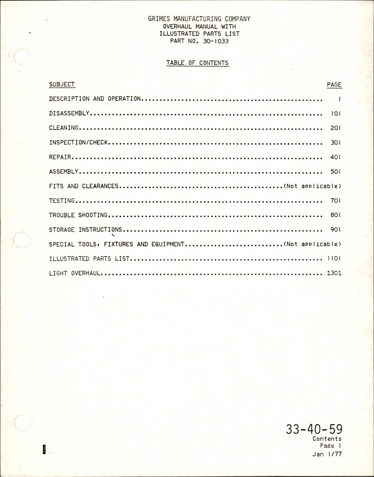 Sample page 7 from AirCorps Library document: Overhaul Manual with Illustrated Parts List for Anti-Collision Flashtube Navigational Light 