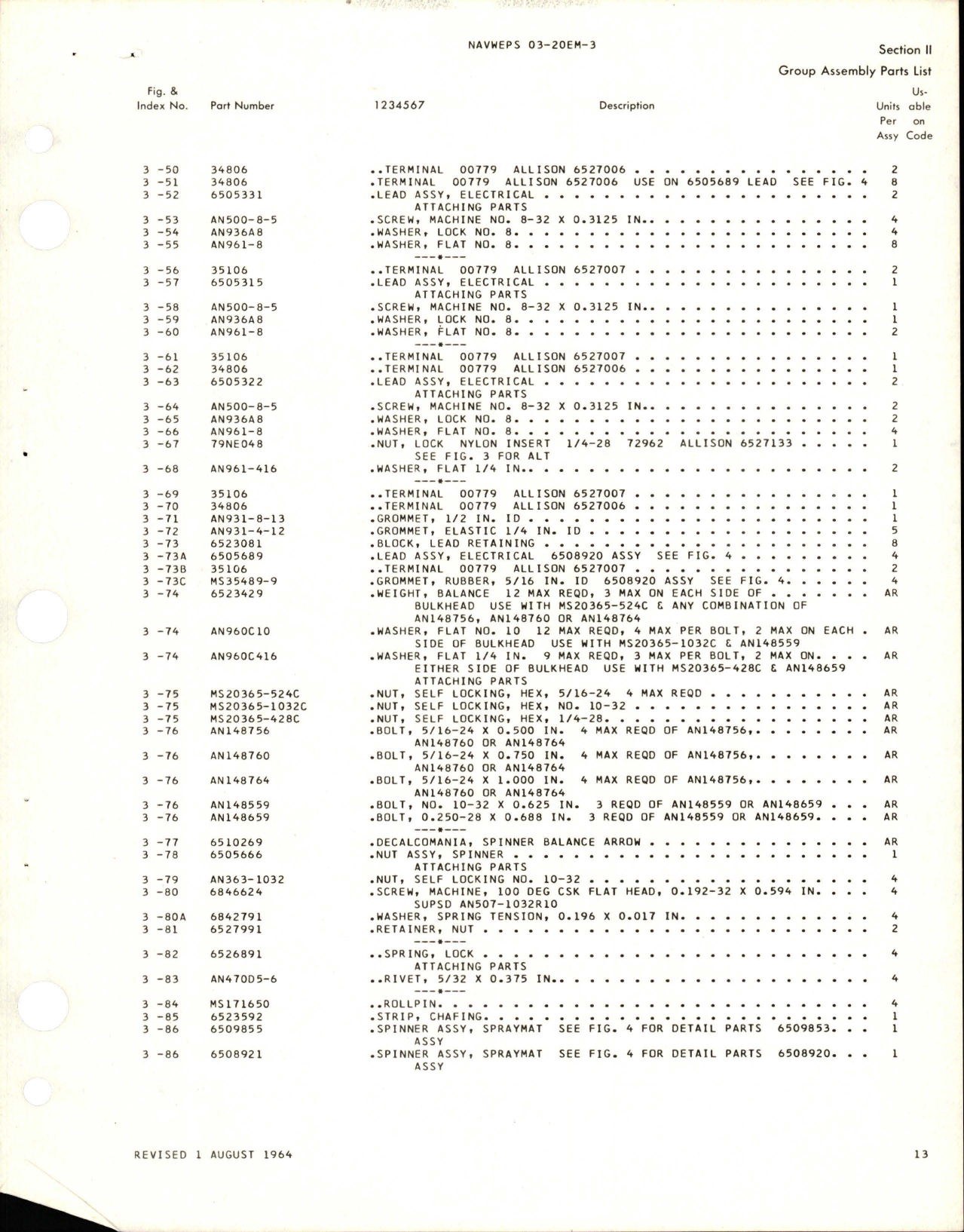 Sample page 9 from AirCorps Library document: Revision to Illustrated Parts Breakdown for Hydraulic Propeller - Model A6441FN-248 