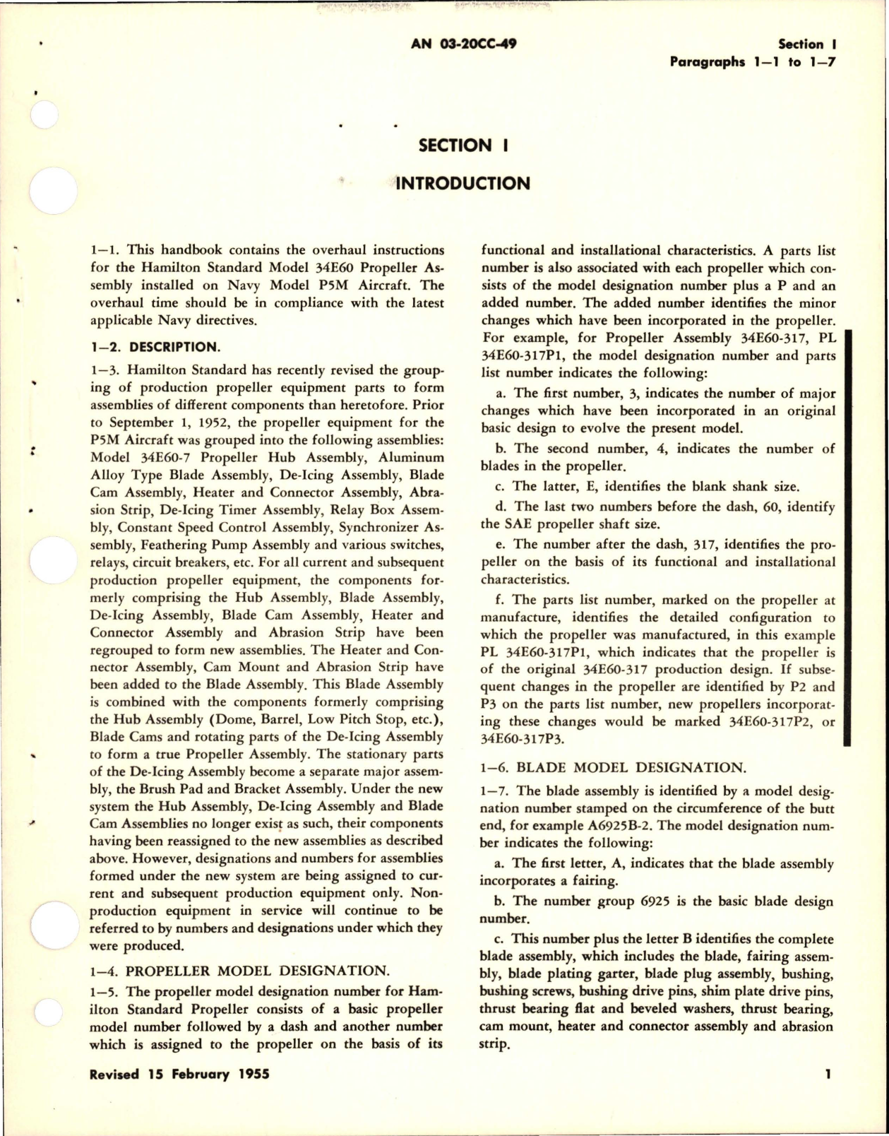 Sample page 5 from AirCorps Library document: Revision to Overhaul Instructions for Hydromatic Propellers with Bracket Assemblies