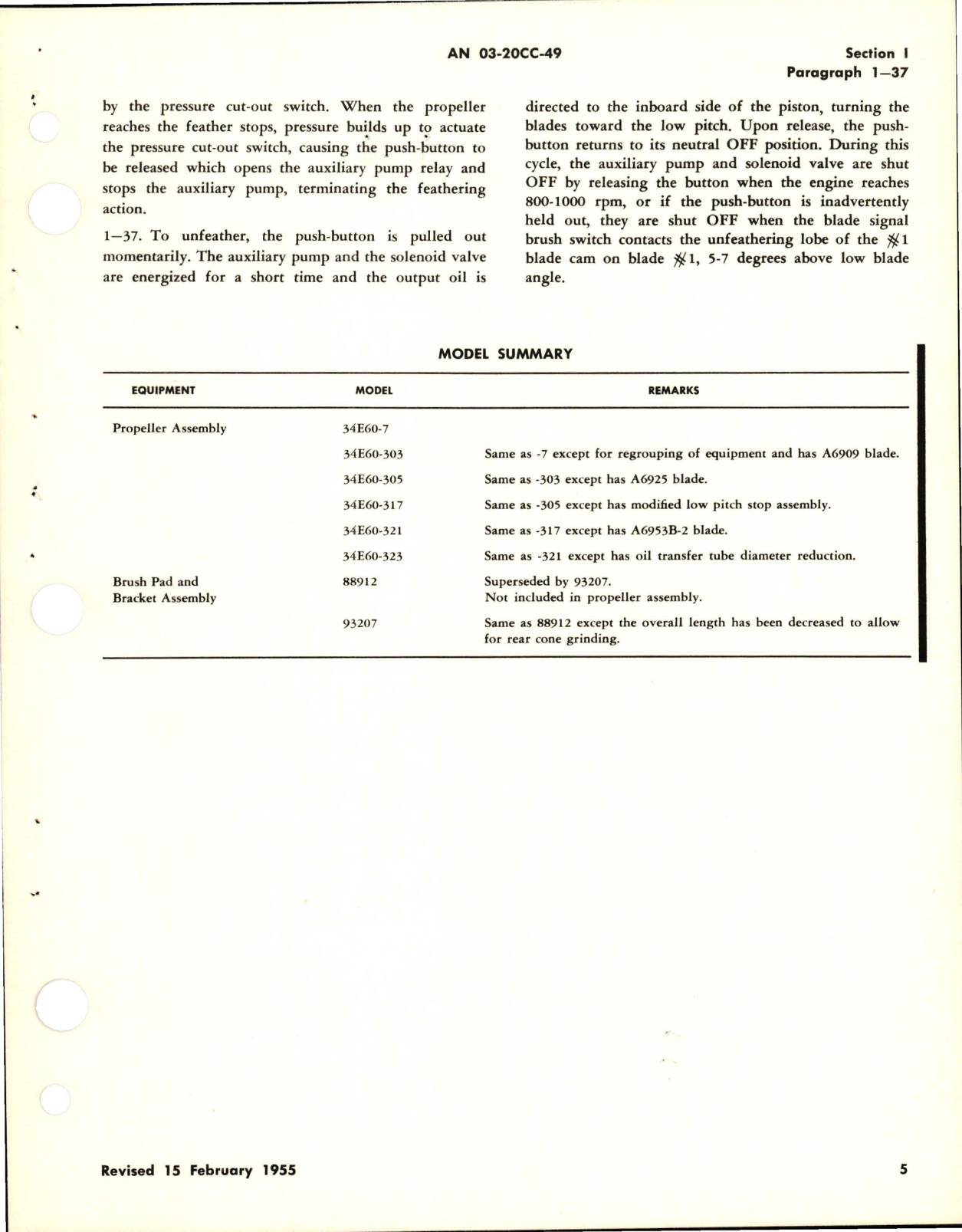 Sample page 7 from AirCorps Library document: Revision to Overhaul Instructions for Hydromatic Propellers with Bracket Assemblies