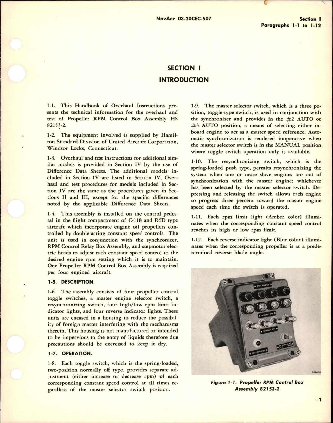 Sample page 5 from AirCorps Library document: Overhaul Instructions for Propeller RPM Control Box - Assembly 82153-2 and 71164 