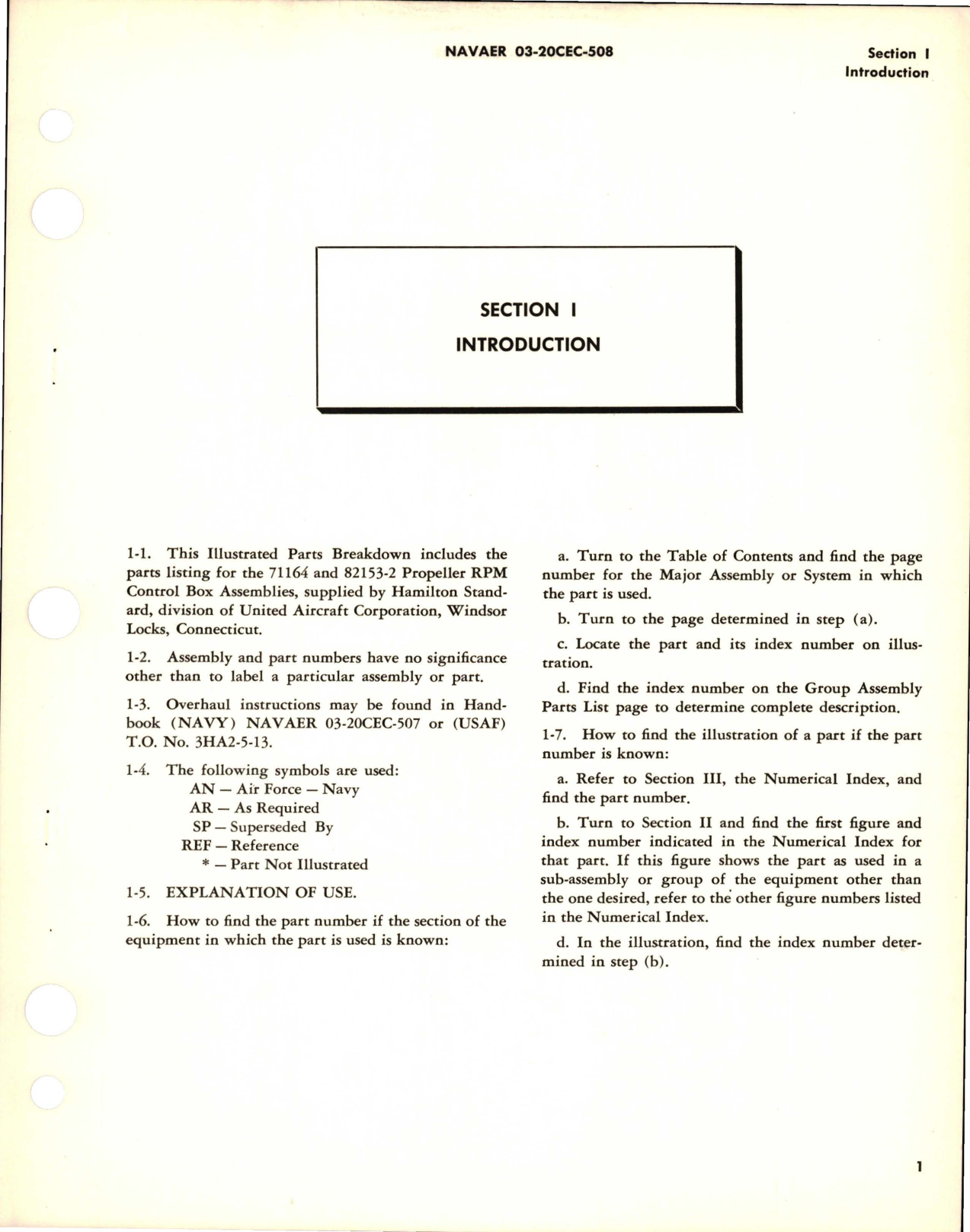 Sample page 5 from AirCorps Library document: Illustrated Parts Breakdown for Propeller RPM Control Box - Assembly No.  71164 and 82153-2 