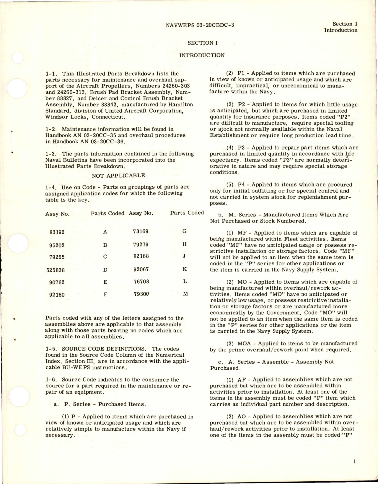 Sample page 5 from AirCorps Library document: Illustrated Parts Breakdown for Variable Pitch Propeller and Brush Pad Bracket Assembly