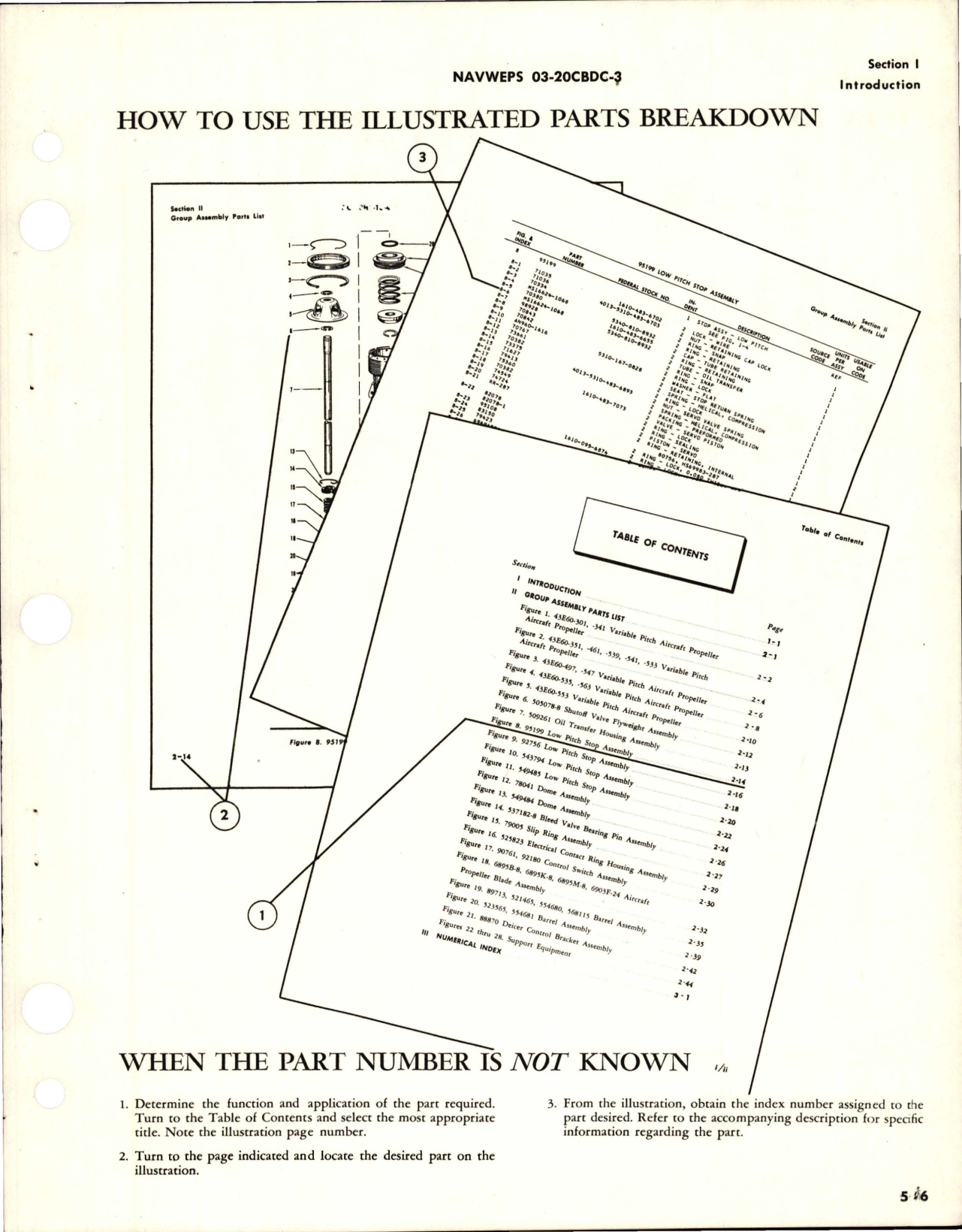 Sample page 9 from AirCorps Library document: Illustrated Parts Breakdown for Variable Pitch Propeller and Brush Pad Bracket Assembly