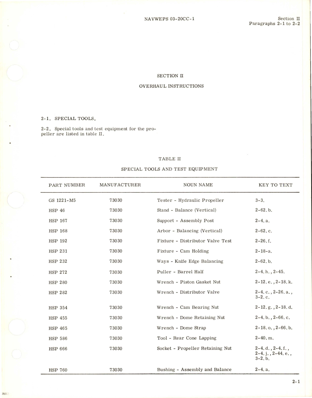 Sample page 7 from AirCorps Library document: Overhaul Instructions for Variable Pitch Propeller - Models 23E50-473 and 23E50-505 