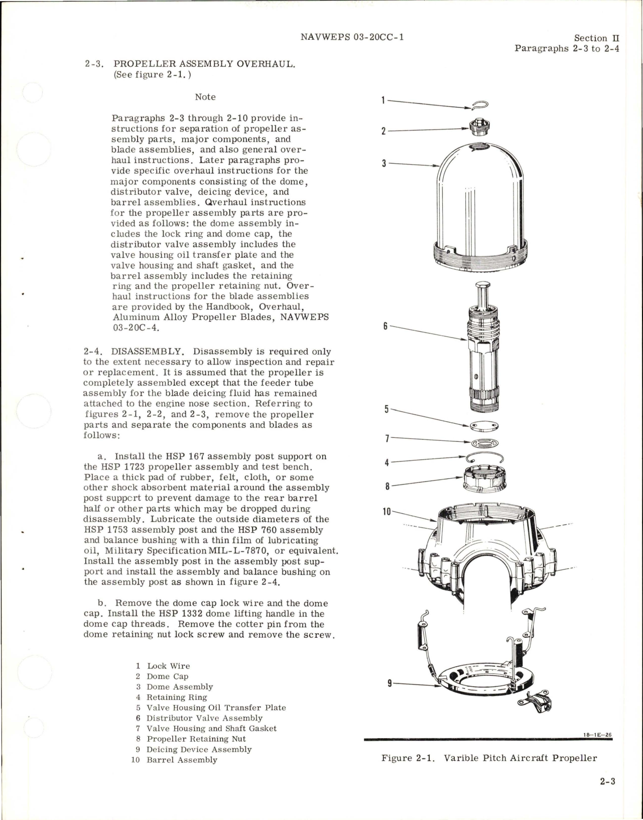 Sample page 9 from AirCorps Library document: Overhaul Instructions for Variable Pitch Propeller - Models 23E50-473 and 23E50-505 