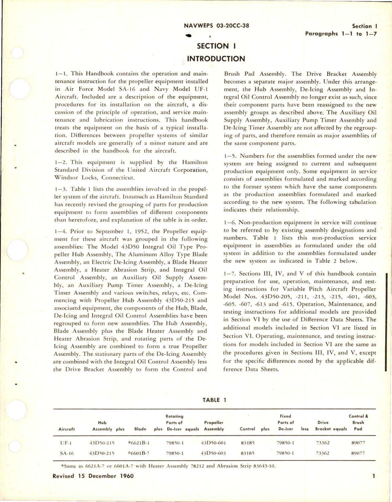 Sample page 5 from AirCorps Library document: Operation and Maintenance Instructions for Variable Pitch Propeller Assemblies 