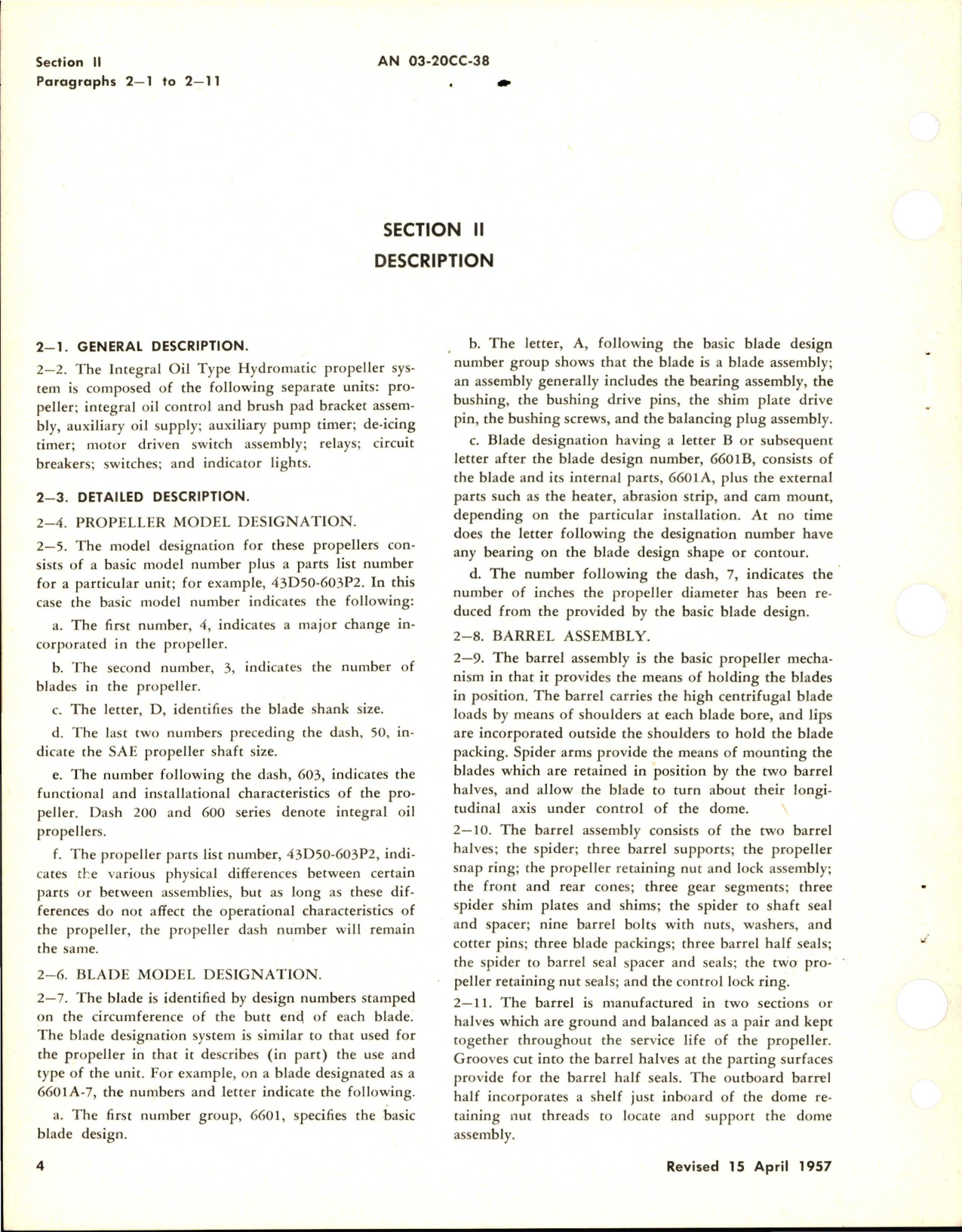 Sample page 8 from AirCorps Library document: Operation and Maintenance Instructions for Variable Pitch Propeller Assemblies 