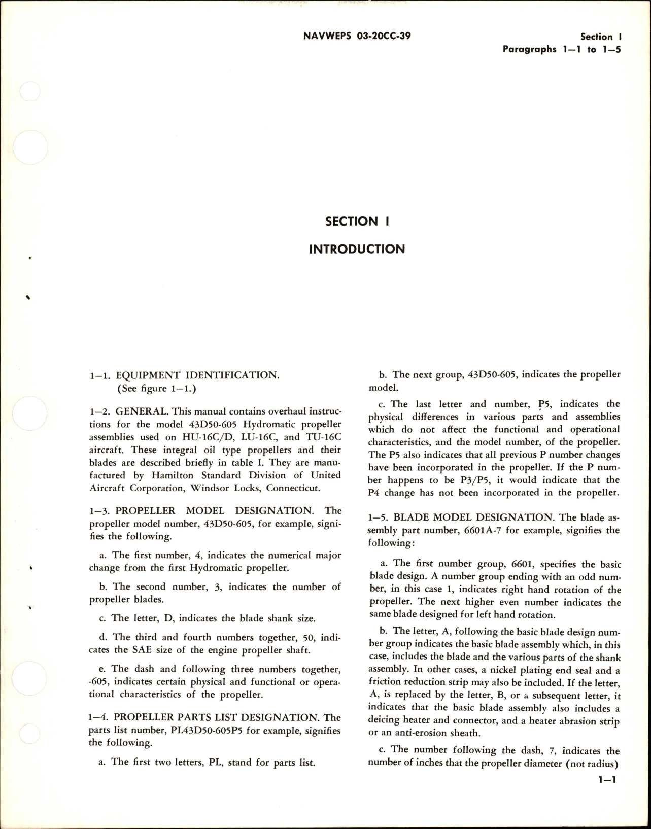 Sample page 5 from AirCorps Library document: Overhaul Instructions for Variable Pitch Propeller Assemblies