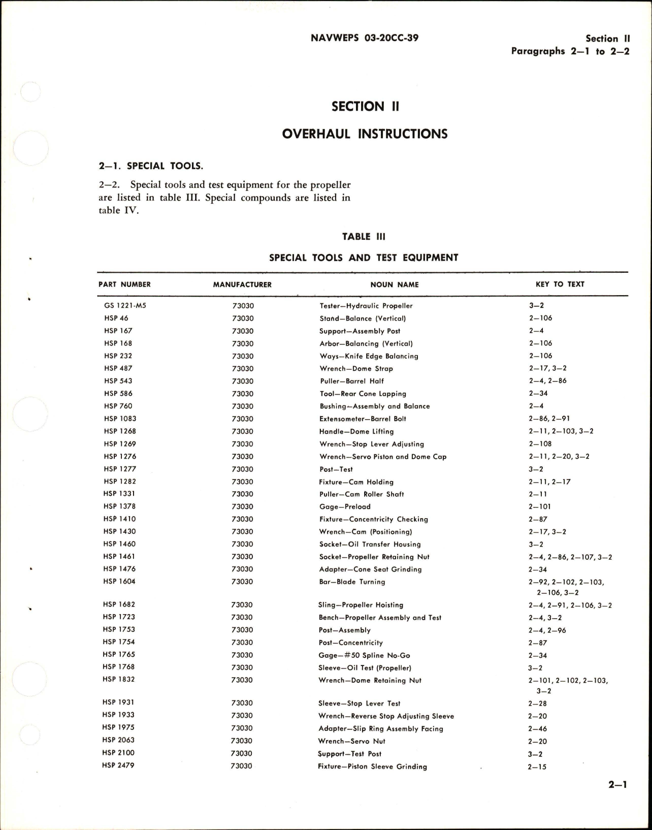 Sample page 7 from AirCorps Library document: Overhaul Instructions for Variable Pitch Propeller Assemblies