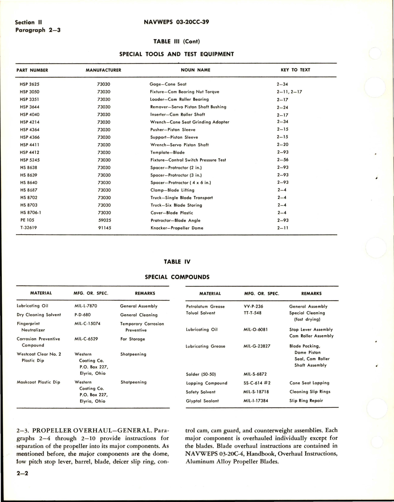 Sample page 8 from AirCorps Library document: Overhaul Instructions for Variable Pitch Propeller Assemblies