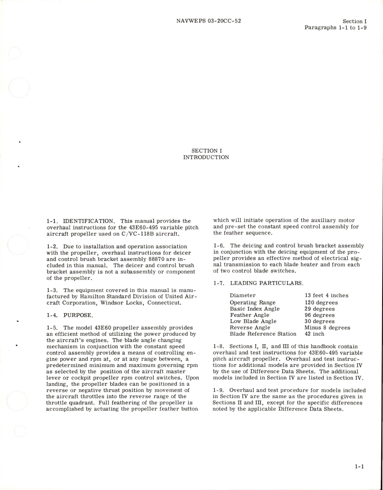 Sample page 5 from AirCorps Library document: Overhaul Instructions for Hydromatic Propellers with Bracket Assembly