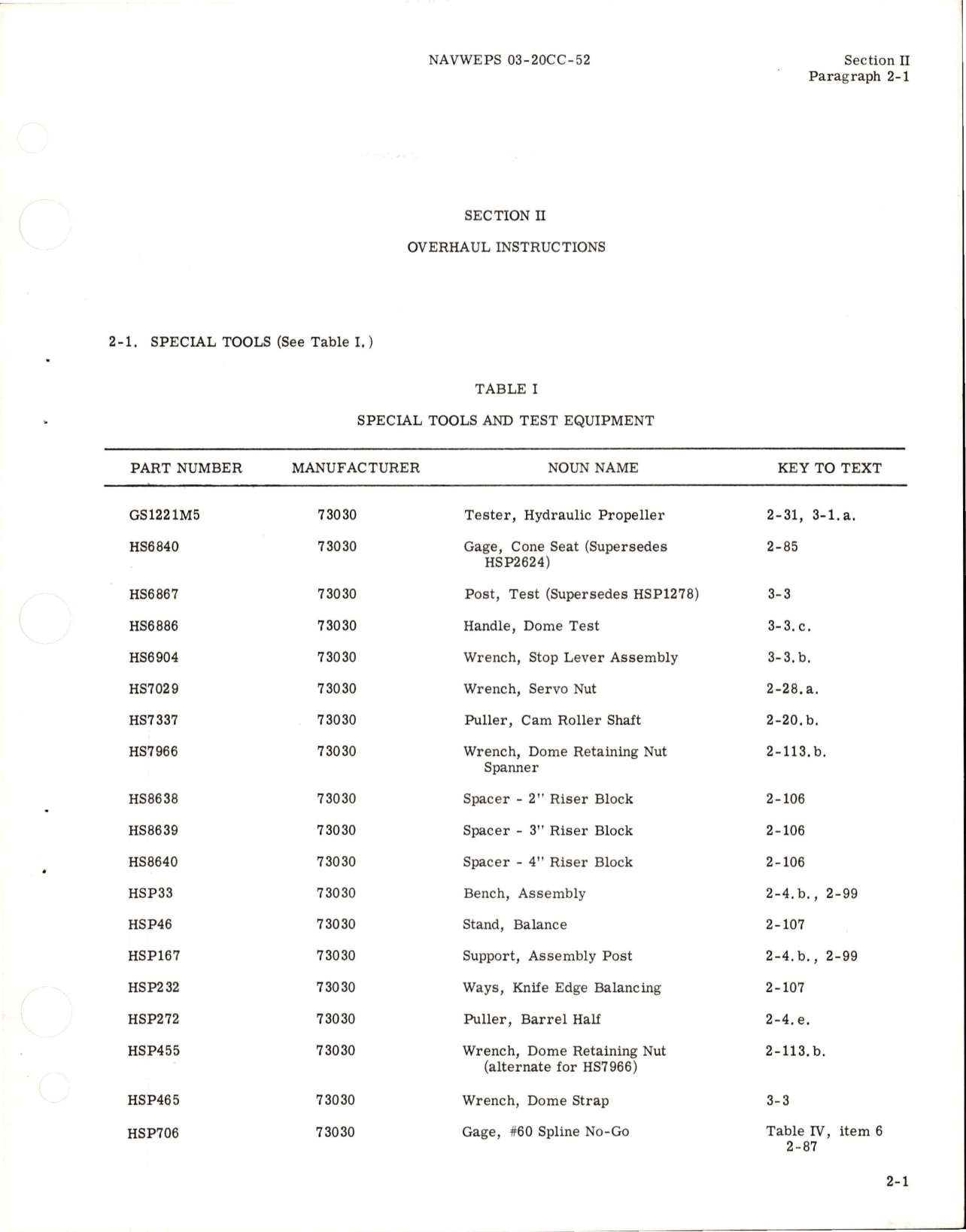 Sample page 7 from AirCorps Library document: Overhaul Instructions for Hydromatic Propellers with Bracket Assembly