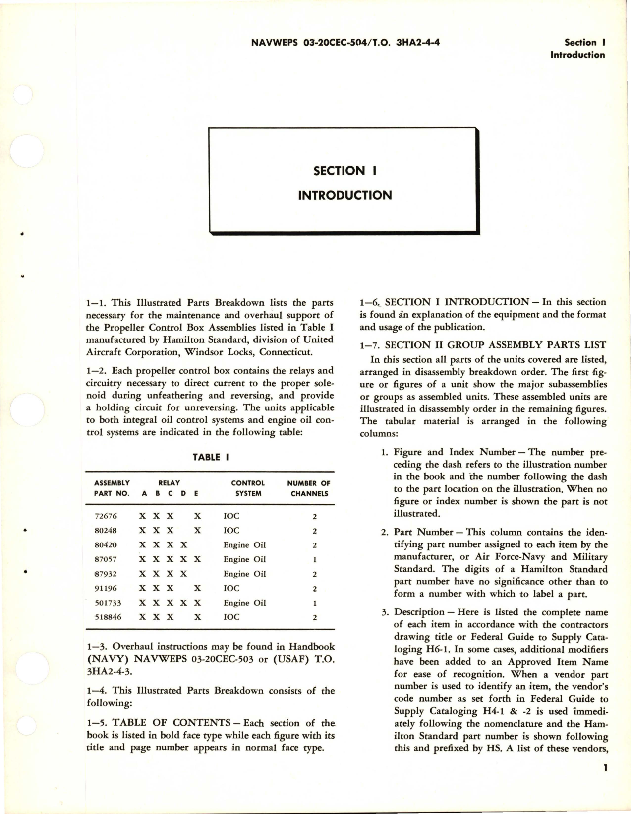 Sample page 5 from AirCorps Library document: Illustrated Parts Breakdown for Propeller Control Box 