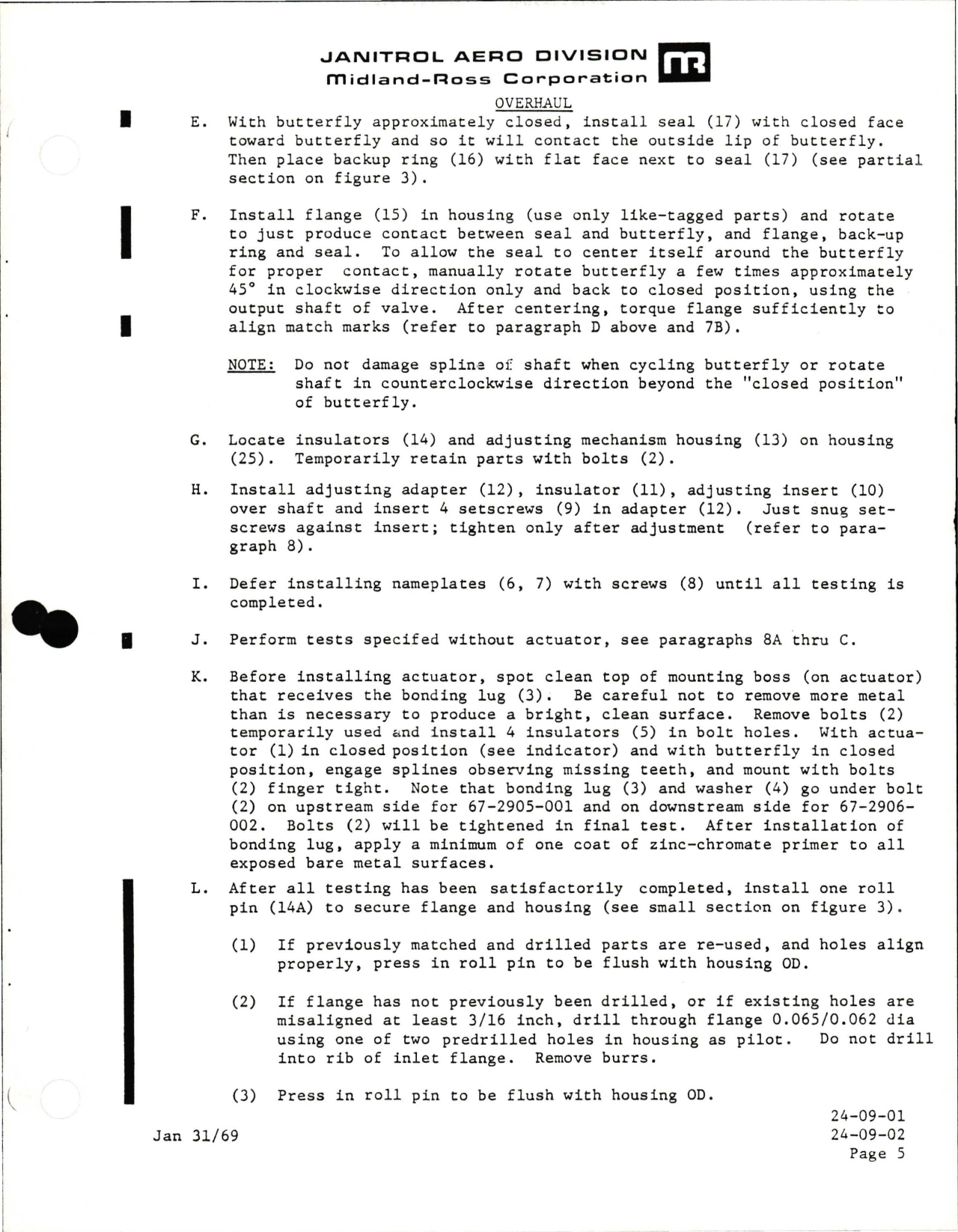 Sample page 7 from AirCorps Library document: Revision to Overhaul Manual for Motor Operated Air Shutoff Valves - Part 67-2905-001 and 67-2906-002