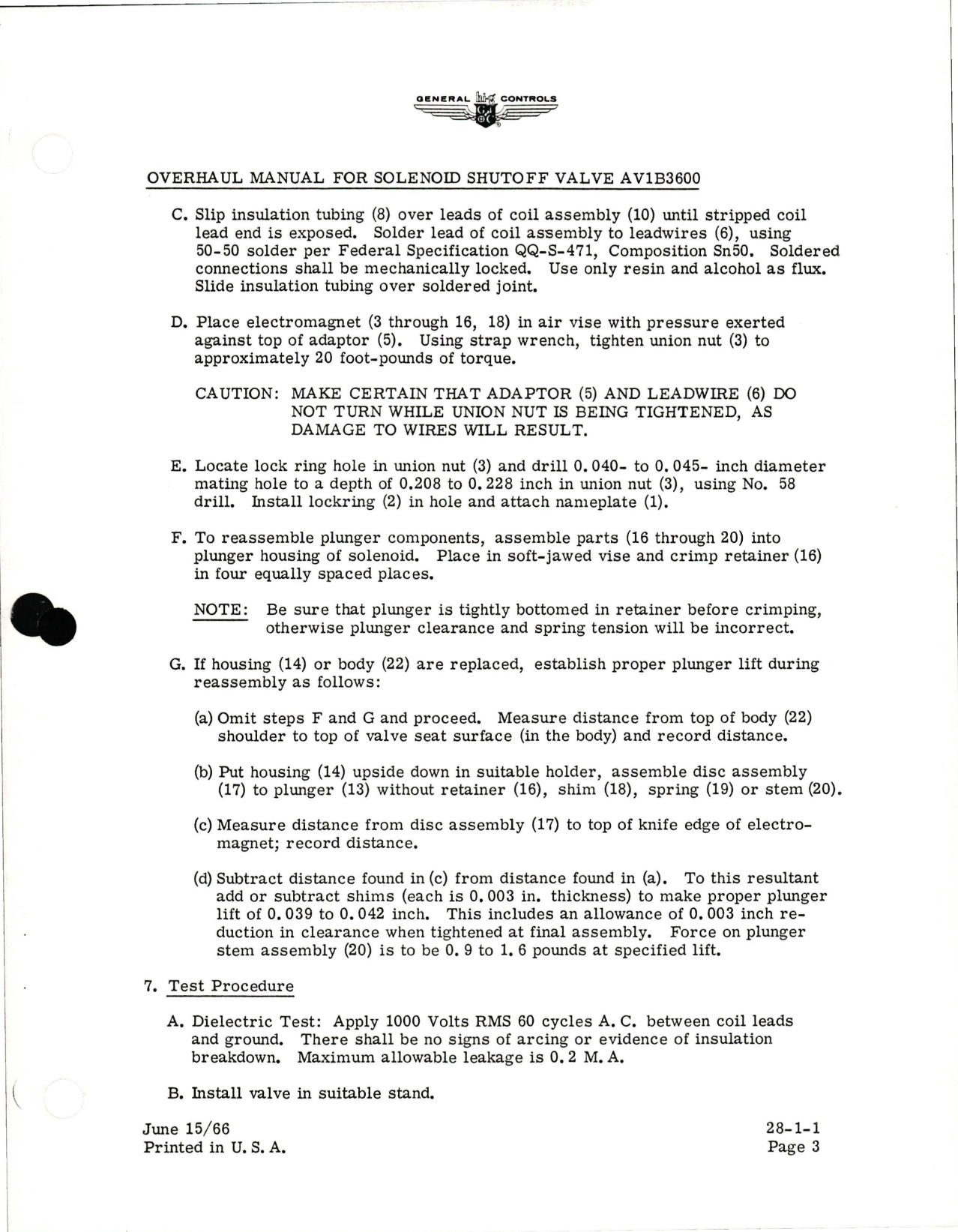 Sample page 5 from AirCorps Library document: Overhaul with Parts Catalog for Solenoid Shutoff Valve - Part AV1B3600 