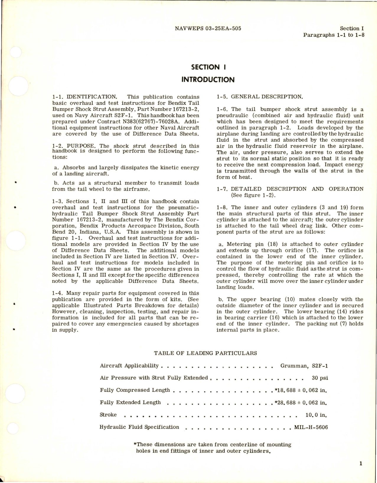 Sample page 5 from AirCorps Library document: Overhaul Instructions for Pneudraulic Landing Gear Tail Shock Struts