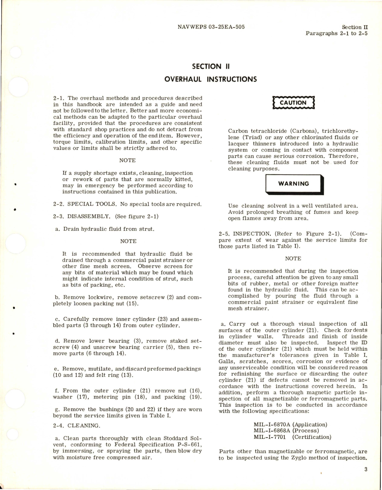 Sample page 7 from AirCorps Library document: Overhaul Instructions for Pneudraulic Landing Gear Tail Shock Struts