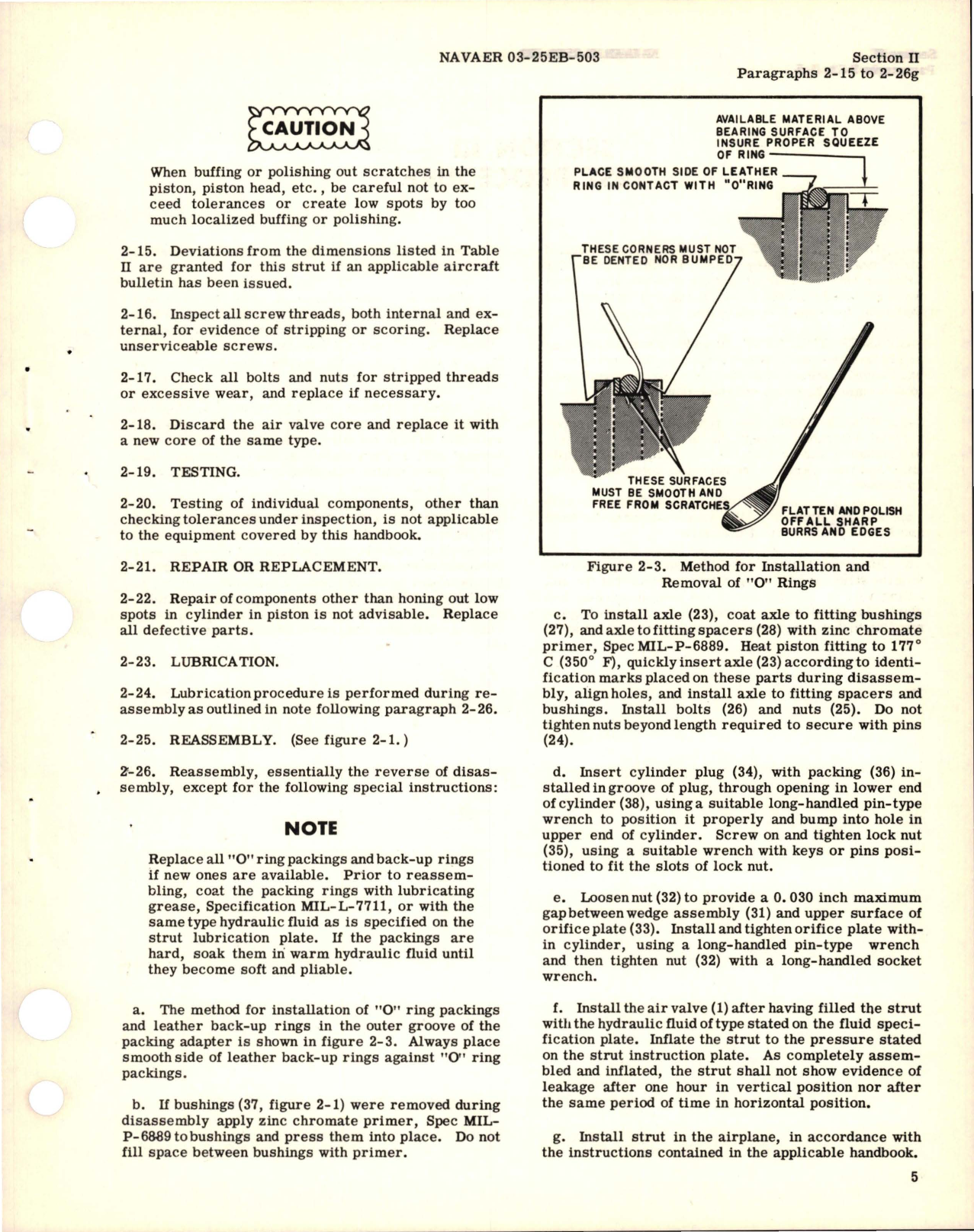 Sample page 7 from AirCorps Library document: Overhaul Instructions for Landing Gear Aerol Struts