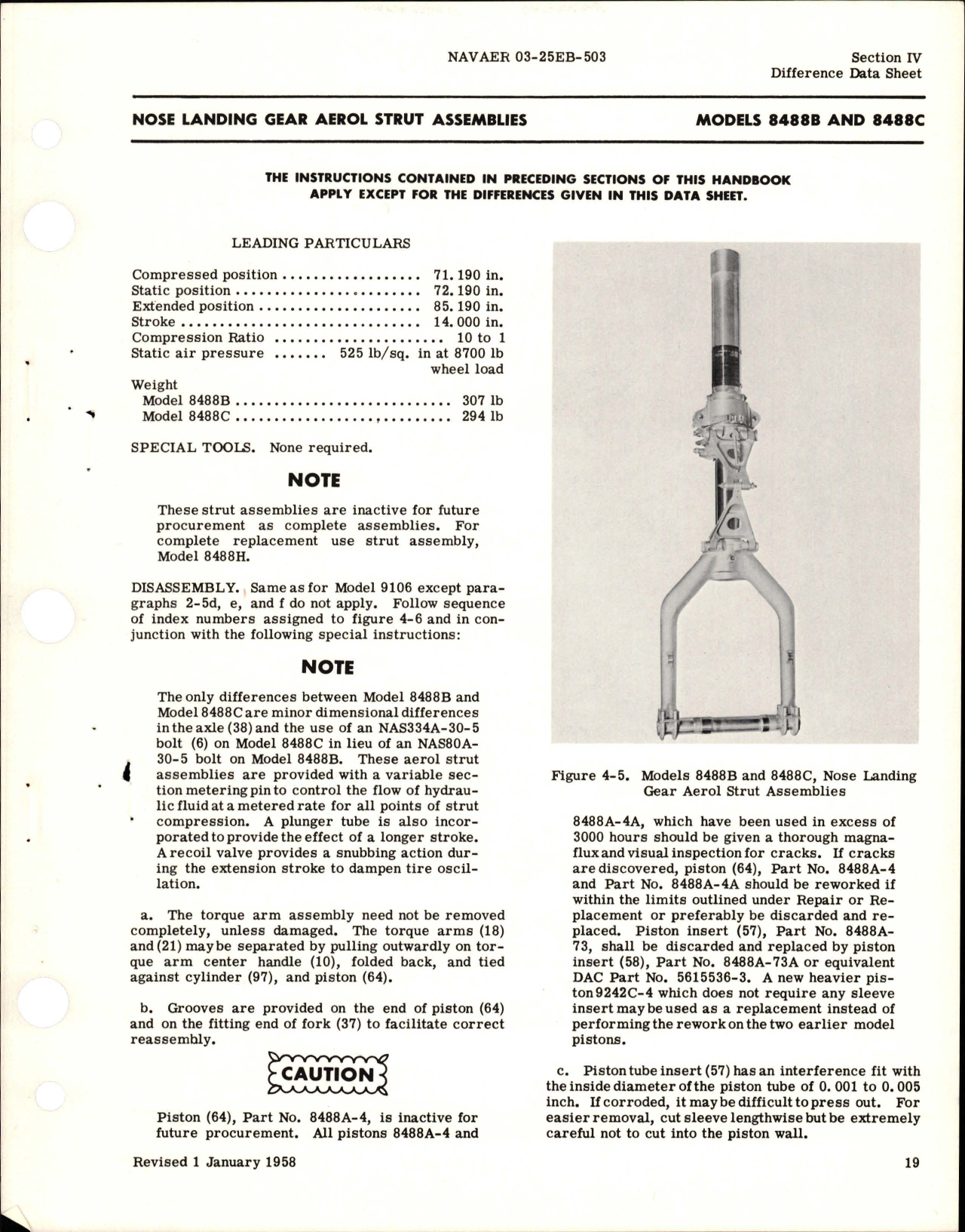 Sample page 5 from AirCorps Library document: Revision to Overhaul Instructions for Landing Gear Aerol Struts 