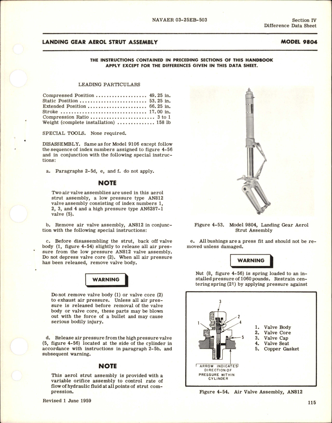 Sample page 5 from AirCorps Library document: Revision to Overhaul Instructions for Landing Gear Aerol Struts