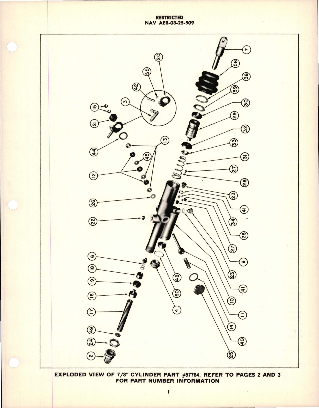 Sample page 5 from AirCorps Library document: Parts Catalog for Compensating Master Cylinders and Push Type Cylinders 