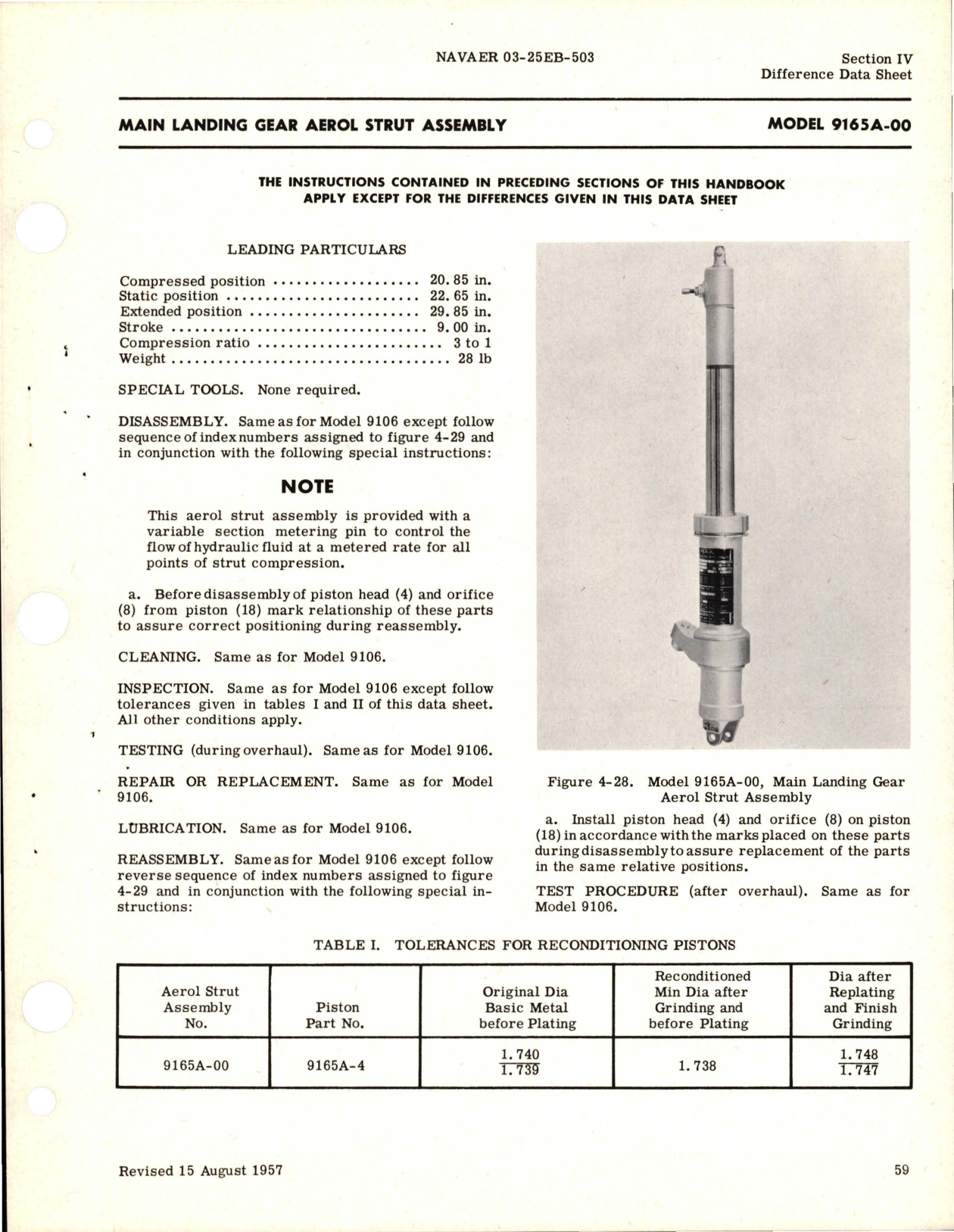 Sample page 5 from AirCorps Library document: Revision to Overhaul Instructions for Landing Gear Aerol Struts